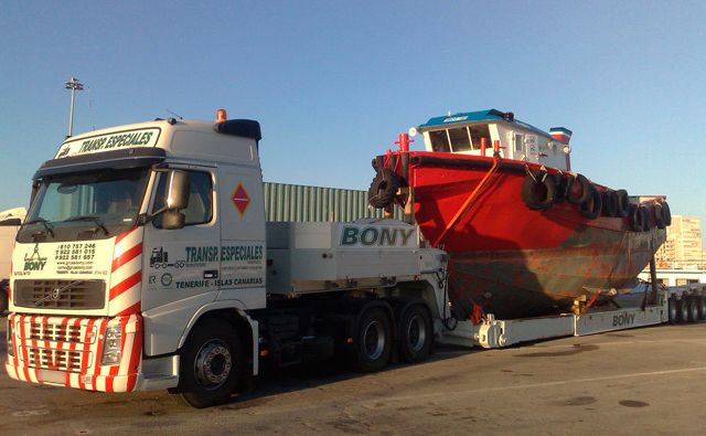 Grúas y Transportes Bony góndola portatubos