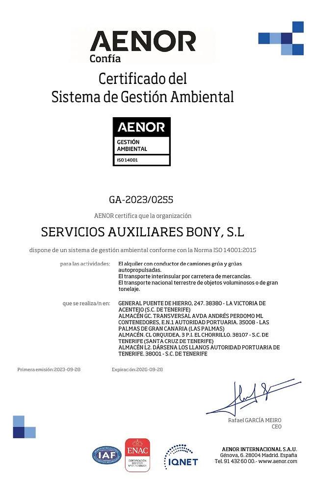 Certificado GA 2023