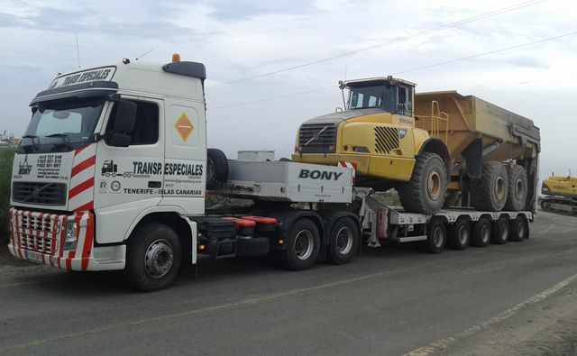 Grúas y Transportes Bony góndola de 3 y 5 ejes